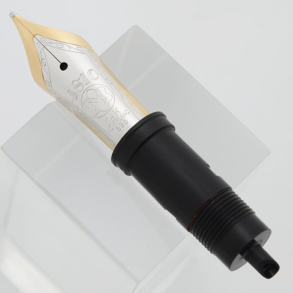 Montblanc 14k Medium Cursive Italic Nib, Rhodium Plated